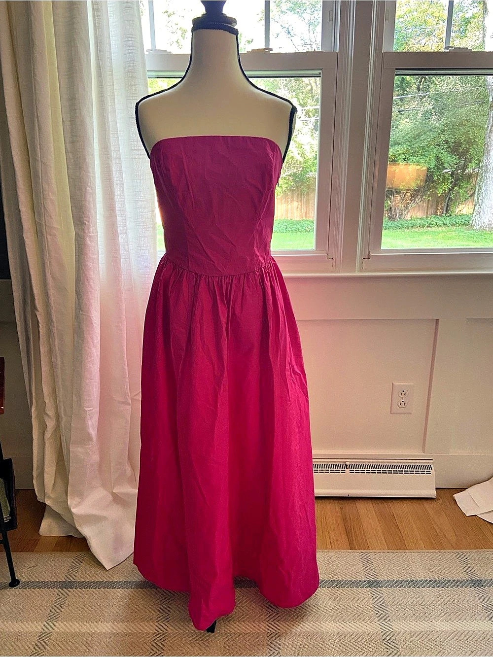 Express Strapless Maxi Dress in Pink Size Small NWT